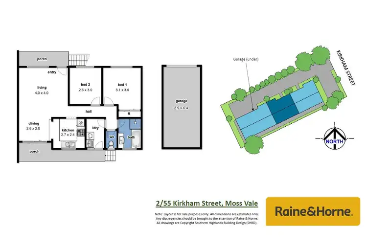 Floorplan of Homely unit listing, 2/55 Kirkham Street, Moss Vale NSW 2577