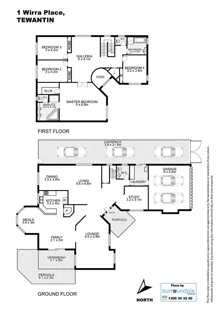 Floorplan of Homely house listing, 1 Wirra Place, Tewantin QLD 4565