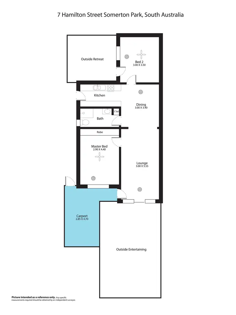 Floorplan of Homely house listing, 7 Hamilton Street, Somerton Park SA 5044
