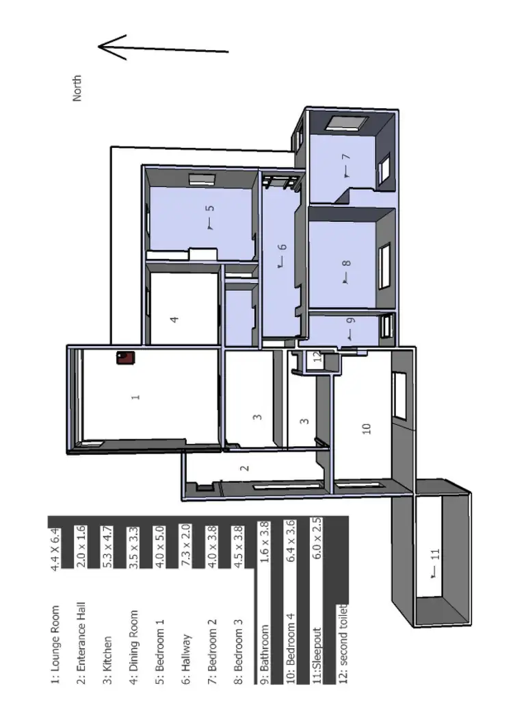 Floorplan of Homely rural property listing, 9 Takone Road, Henrietta TAS 7325