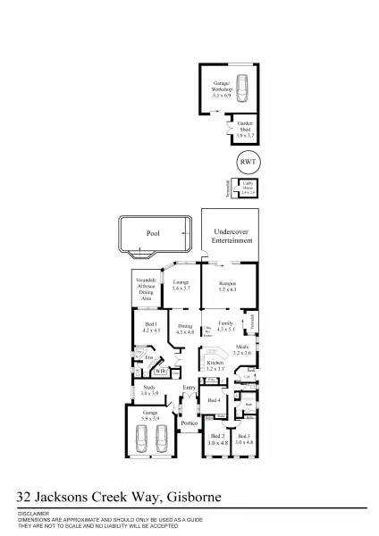Floorplan of Homely house listing, 32 Jacksons Creek Way, Gisborne VIC 3437