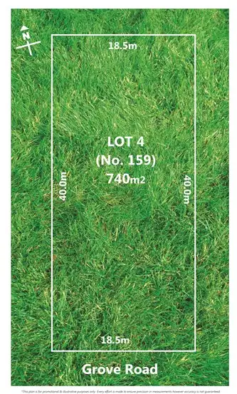 Floorplan of Homely land listing, 159 Grove Road, Grovedale VIC 3216