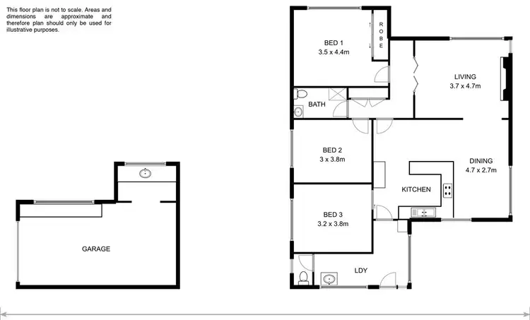 Floorplan of Homely house listing, 42 Pitcairn Street, Glenorchy TAS 7010