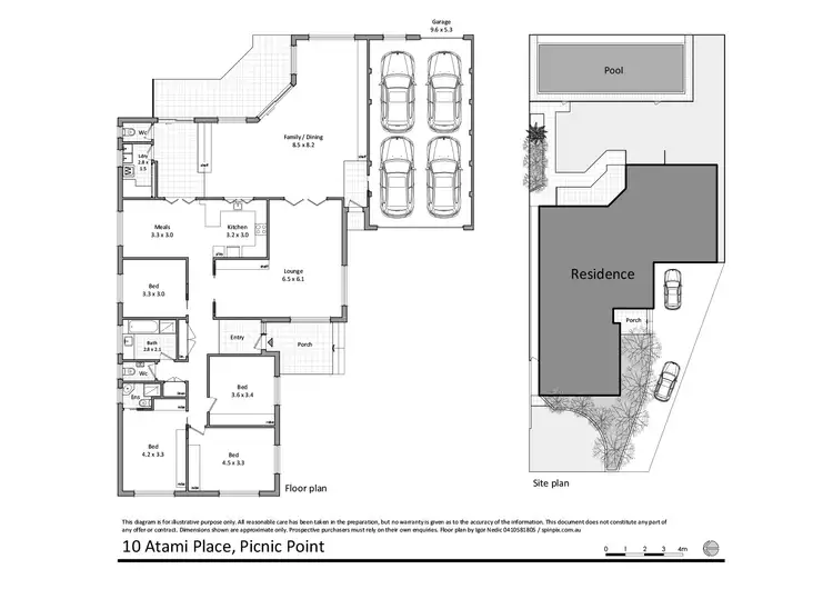 Floorplan of Homely house listing, 10 Atami Place, Picnic Point NSW 2213