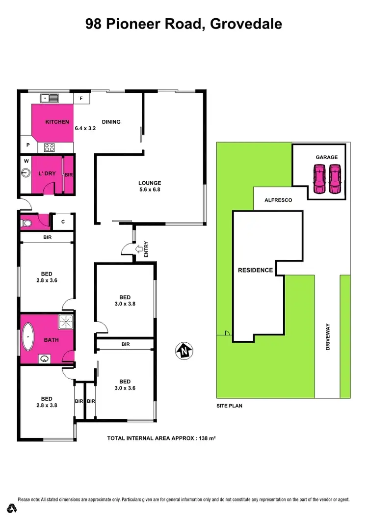 Floorplan of Homely house listing, 98 Pioneer Road, Grovedale VIC 3216