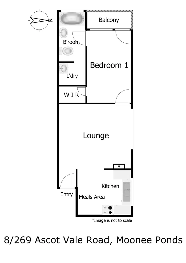 Floorplan of Homely apartment listing, 8/269 Ascot Vale Road, Moonee Ponds VIC 3039