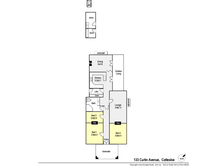Floorplan of Homely house listing, 133 Curtin Avenue, Cottesloe WA 6011