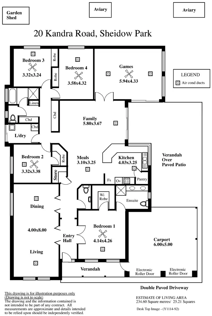 Floorplan of Homely house listing, 20 Kandra Road, Sheidow Park SA 5158