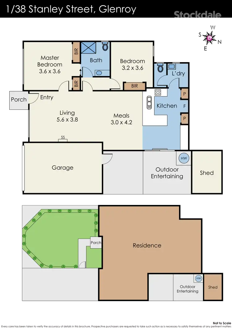 Floorplan of Homely unit listing, 1/38 Stanley Street, Glenroy VIC 3046