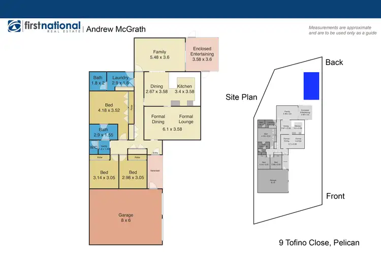 Floorplan of Homely house listing, 9 Tofino Close, Pelican NSW 2281