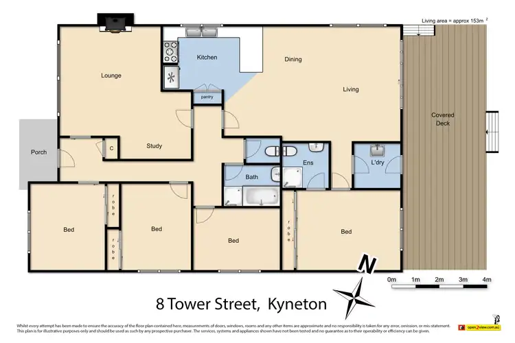 Floorplan of Homely house listing, 8 Tower Street, Kyneton VIC 3444