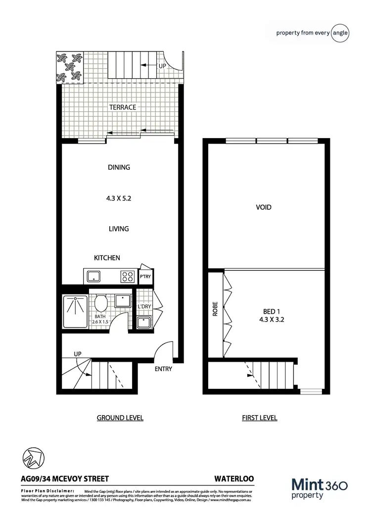 Floorplan of Homely apartment listing, AG09/34-38 McEvoy Street, Waterloo NSW 2017