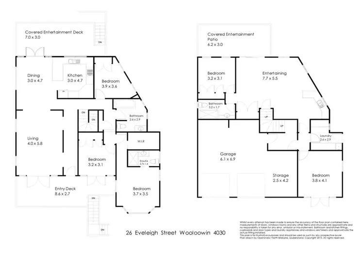 Floorplan of Homely house listing, 26 Eveleigh Street, Wooloowin QLD 4030