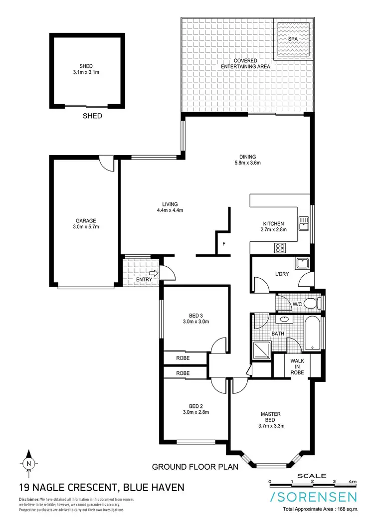 Floorplan of Homely house listing, 19 Nagle Crescent, Blue Haven NSW 2262