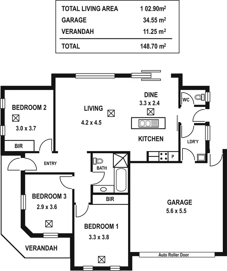 Floorplan of Homely unit listing, 6/39-41 Ramsay Ave, Hillcrest SA 5086
