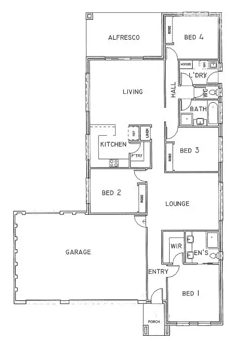 Floorplan of Homely house listing, 21 Diamond Drive, Koo Wee Rup VIC 3981