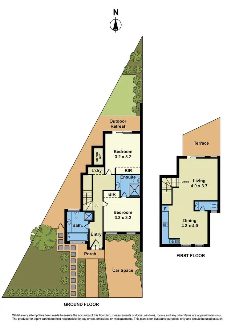 Floorplan of Homely townhouse listing, 3/2 Charles Street, Seddon VIC 3011