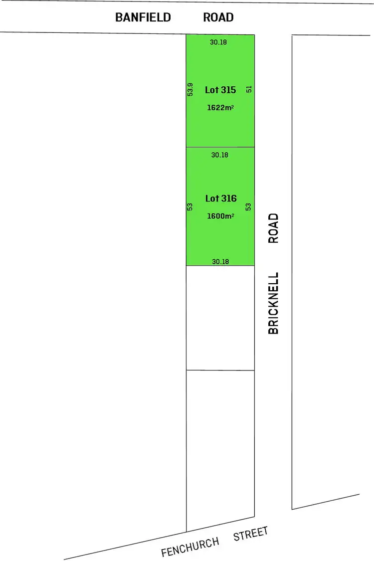 Floorplan of Homely land listing, Lot 315 Bricknell Road, Goolwa North SA 5214