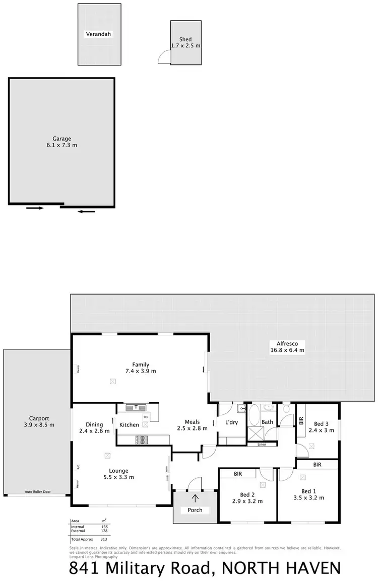 Floorplan of Homely house listing, 841 Military Road, North Haven SA 5018