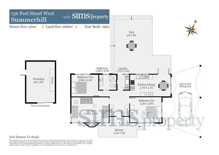 Floorplan of Homely house listing, 136 Peel Street, Summerhill TAS 7250