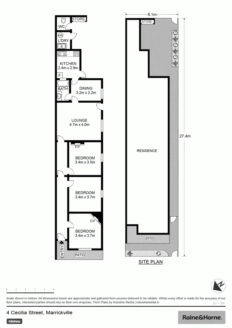 Floorplan of Homely house listing, 4 Cecilia Street, Marrickville NSW 2204