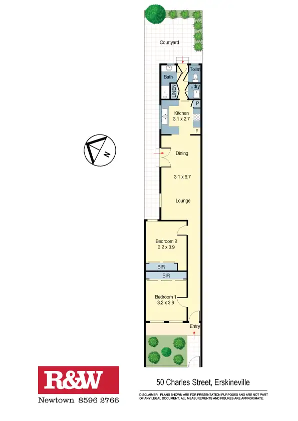 Floorplan of Homely house listing, 50 Charles Street, Erskineville NSW 2043