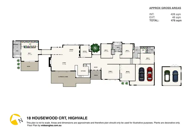 Floorplan of Homely house listing, 18 Housewood Court, Highvale QLD 4520