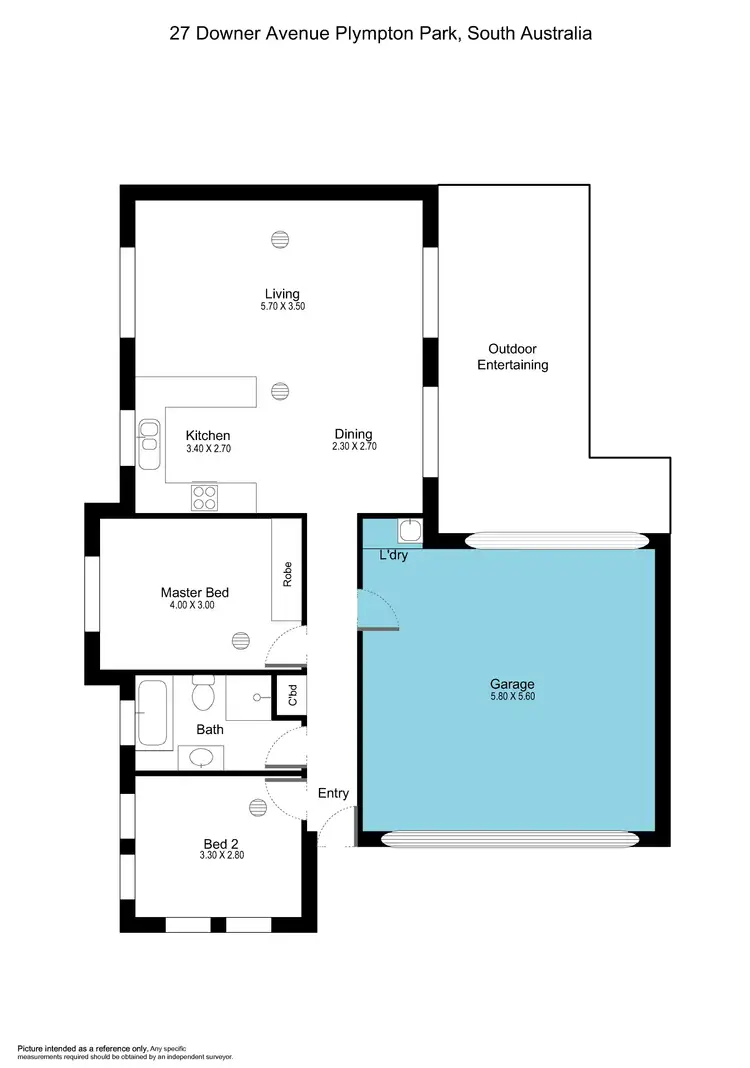 Floorplan of Homely house listing, 27 Downer Street, Plympton Park SA 5038