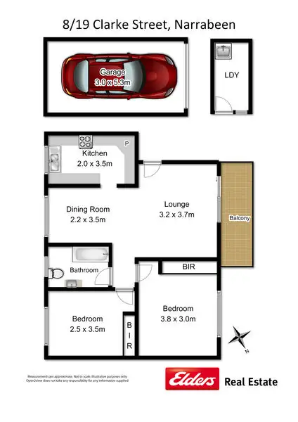Floorplan of Homely unit listing, 8/19 Clarke St, Narrabeen NSW 2101