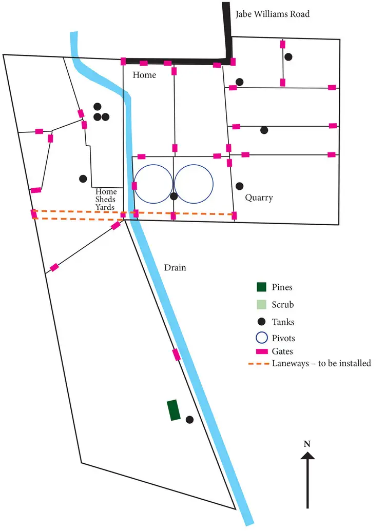 Floorplan of Homely rural property listing, 235 "Box Hill" Jabe Williams Road, Lucindale SA 5272