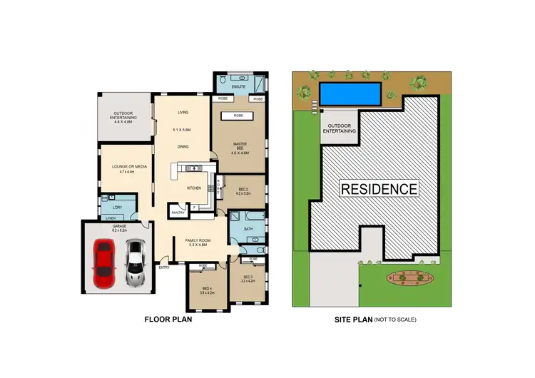 Floorplan of Homely house listing, 44 Crosby Street, Zuccoli NT 832