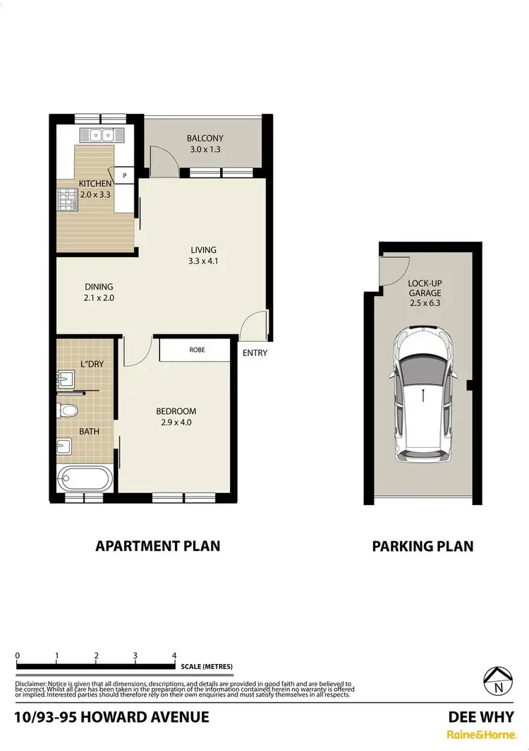 Floorplan of Homely unit listing, 10/93-95 Howard Ave, Dee Why NSW 2099