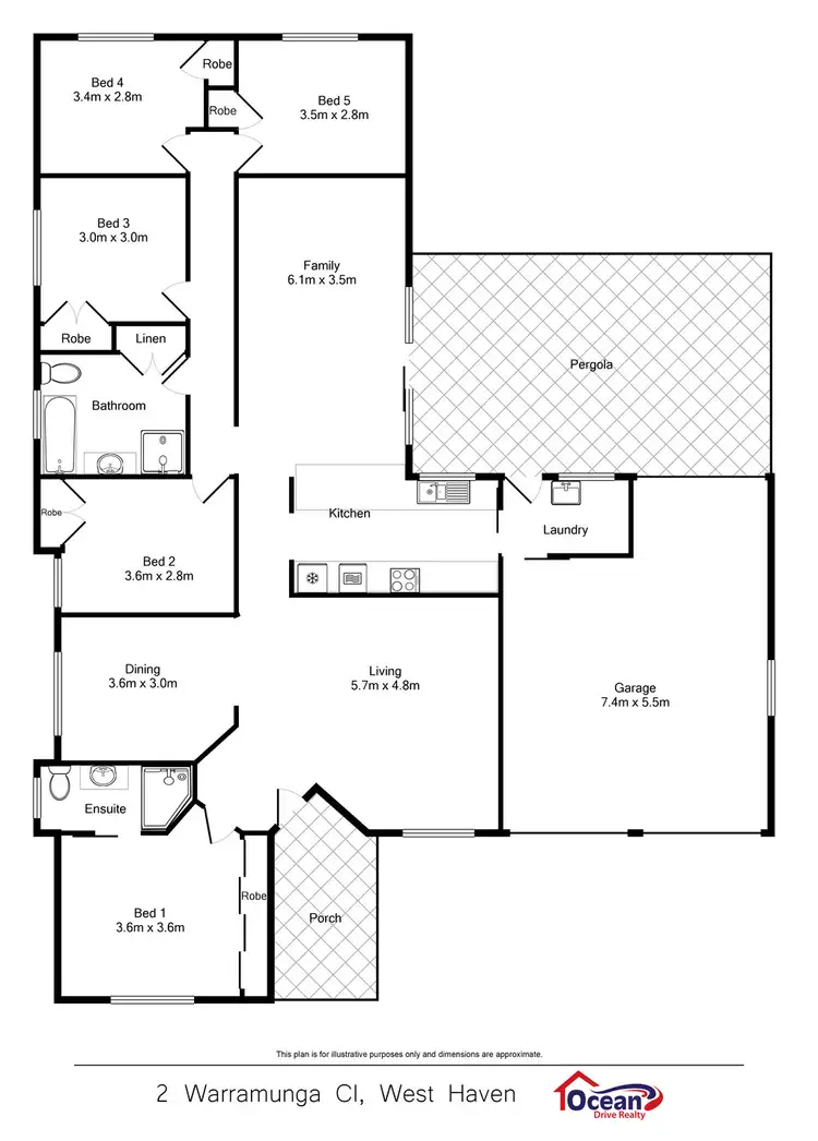 Floorplan of Homely house listing, 2 Warramunga Close, West Haven NSW 2443