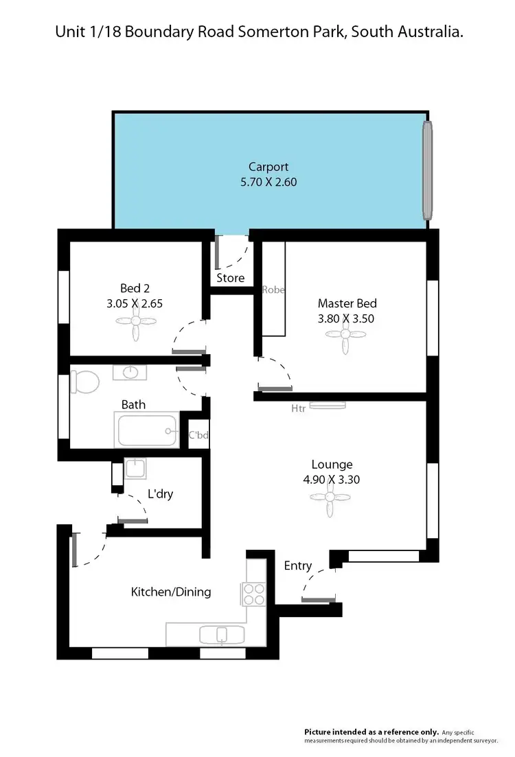 Floorplan of Homely unit listing, 1-18 Boundary Road, Somerton Park SA 5044