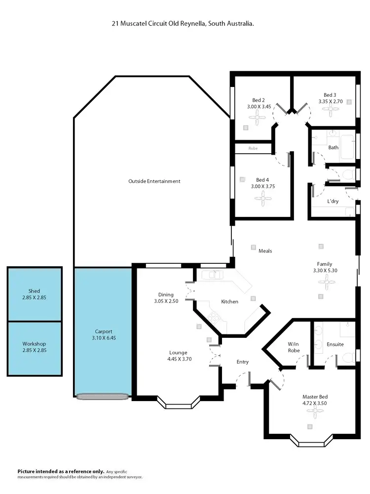 Floorplan of Homely house listing, 21 Muscatel Circuit, Old Reynella SA 5161