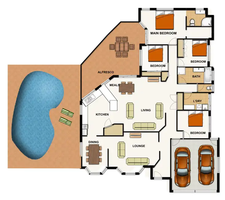 Floorplan of Homely house listing, 12 Jarrah Pl, Durack QLD 4077