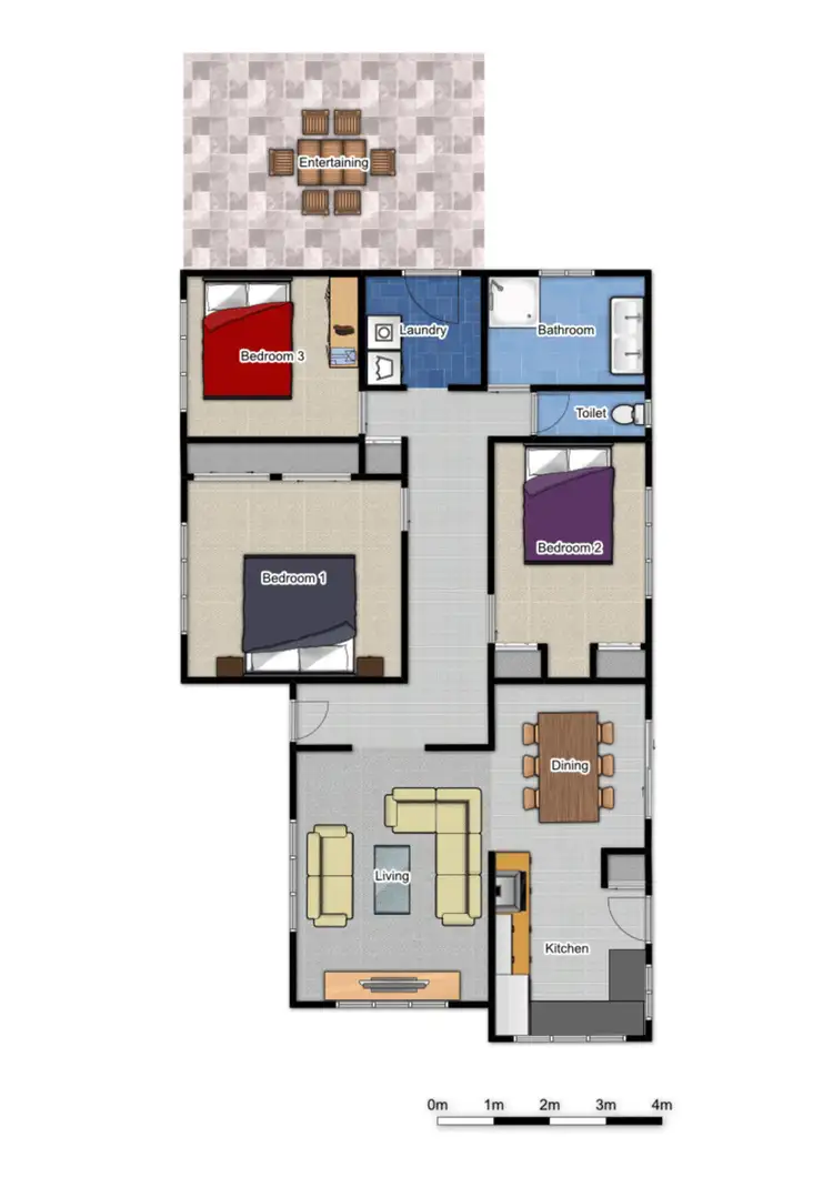 Floorplan of Homely house listing, 3 Garden Avenue, Woodridge QLD 4114