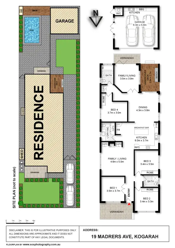 Floorplan of Homely house listing, 19 Madrers Avenue, Kogarah NSW 2217