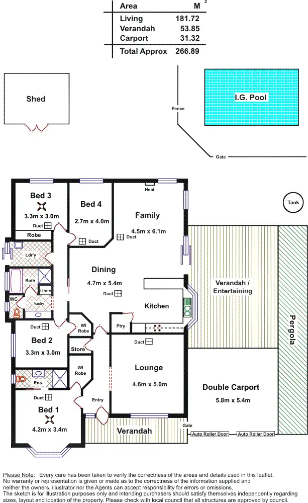 Floorplan of Homely house listing, 5 Eva Road, Munno Para West SA 5115