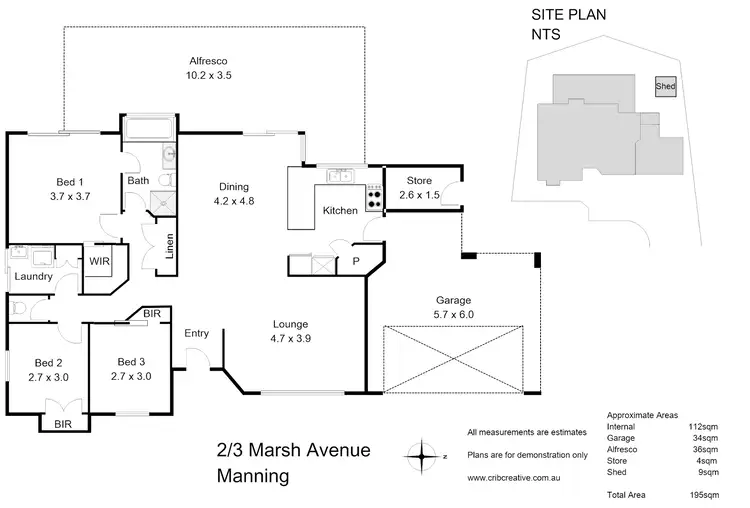 Floorplan of Homely house listing, 2/3 Marsh Avenue, Manning WA 6152