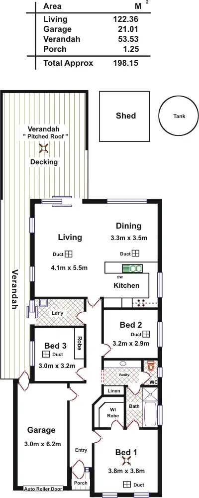 Floorplan of Homely house listing, 32B Britha Avenue, Evanston SA 5116