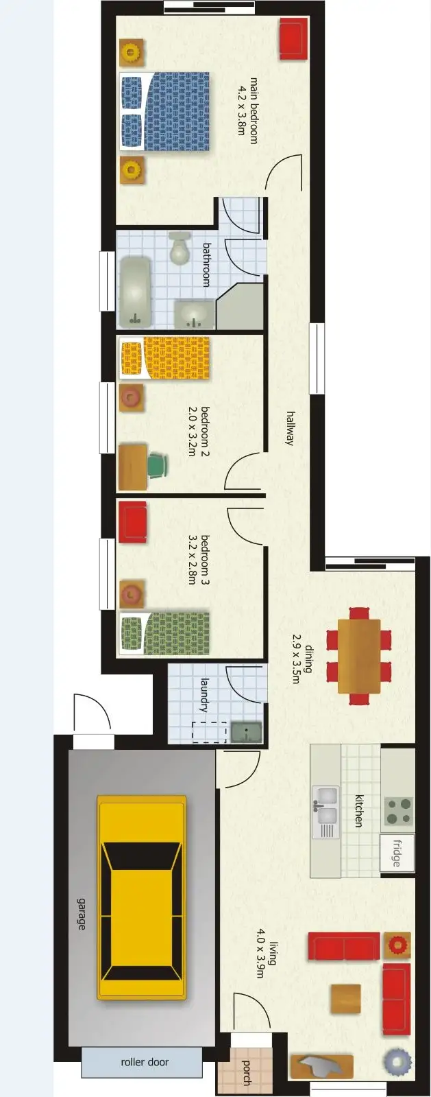 Floorplan of Homely house listing, 63 Sampson Road, Elizabeth Grove SA 5112