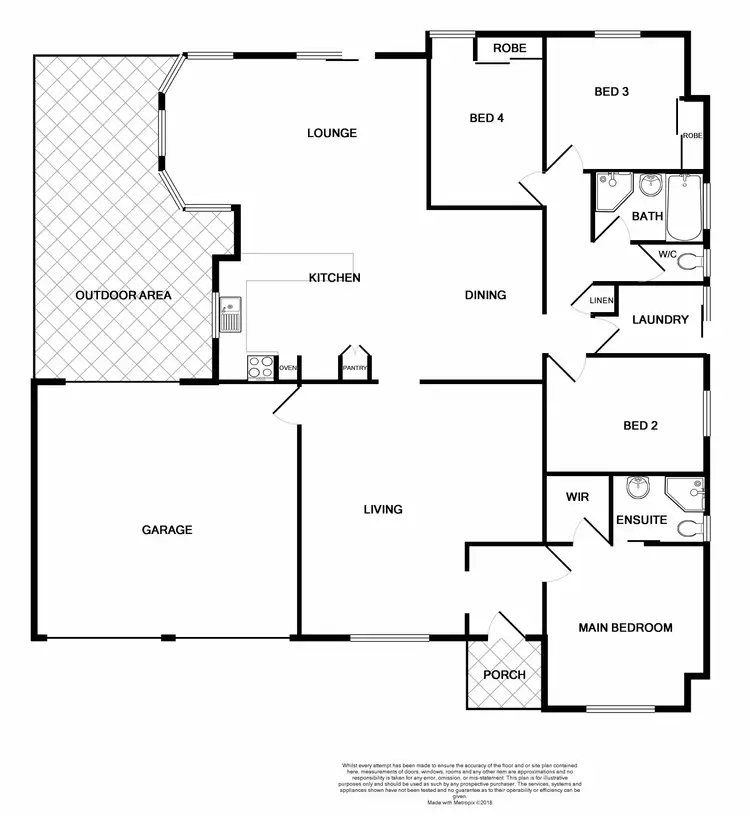 Floorplan of Homely house listing, 34 Coburn Circuit, Metford NSW 2323