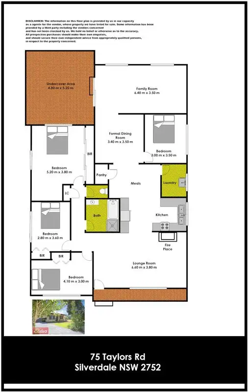 Floorplan of Homely house listing, 75 Taylors Road, Silverdale NSW 2752