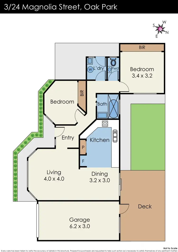Floorplan of Homely unit listing, 3/24 Magnolia Street, Oak Park VIC 3046