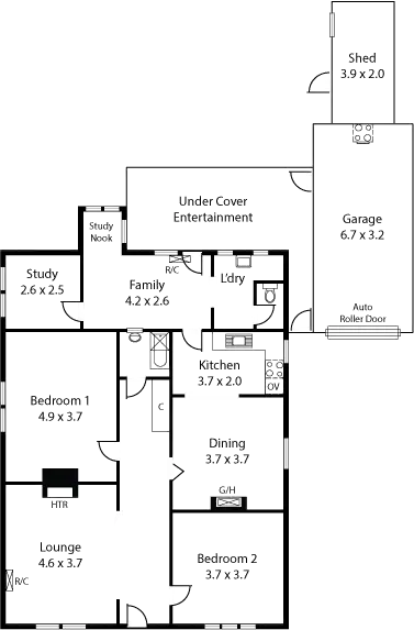 Floorplan of Homely house listing, 7 Fairbanks Street, Beverley SA 5009