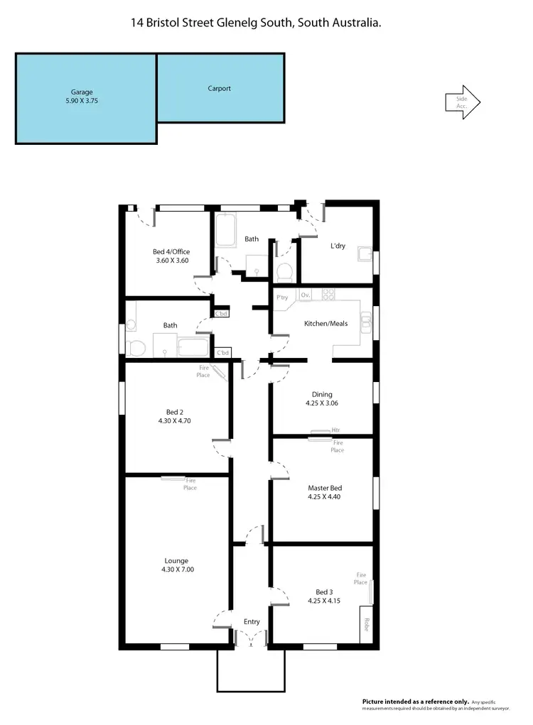 Floorplan of Homely house listing, 14 Bristol St, Glenelg South SA 5045