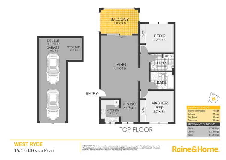 Floorplan of Homely apartment listing, 16/12-14 Gaza Road, West Ryde NSW 2114