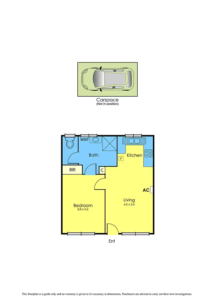 Floorplan of Homely unit listing, 8/46-48 Kingsville Street, Kingsville VIC 3012