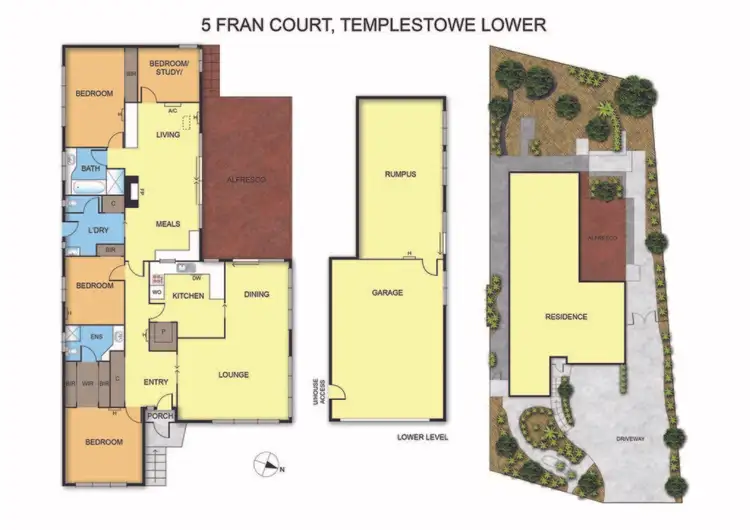 Floorplan of Homely house listing, 5 Fran Court, Templestowe Lower VIC 3107